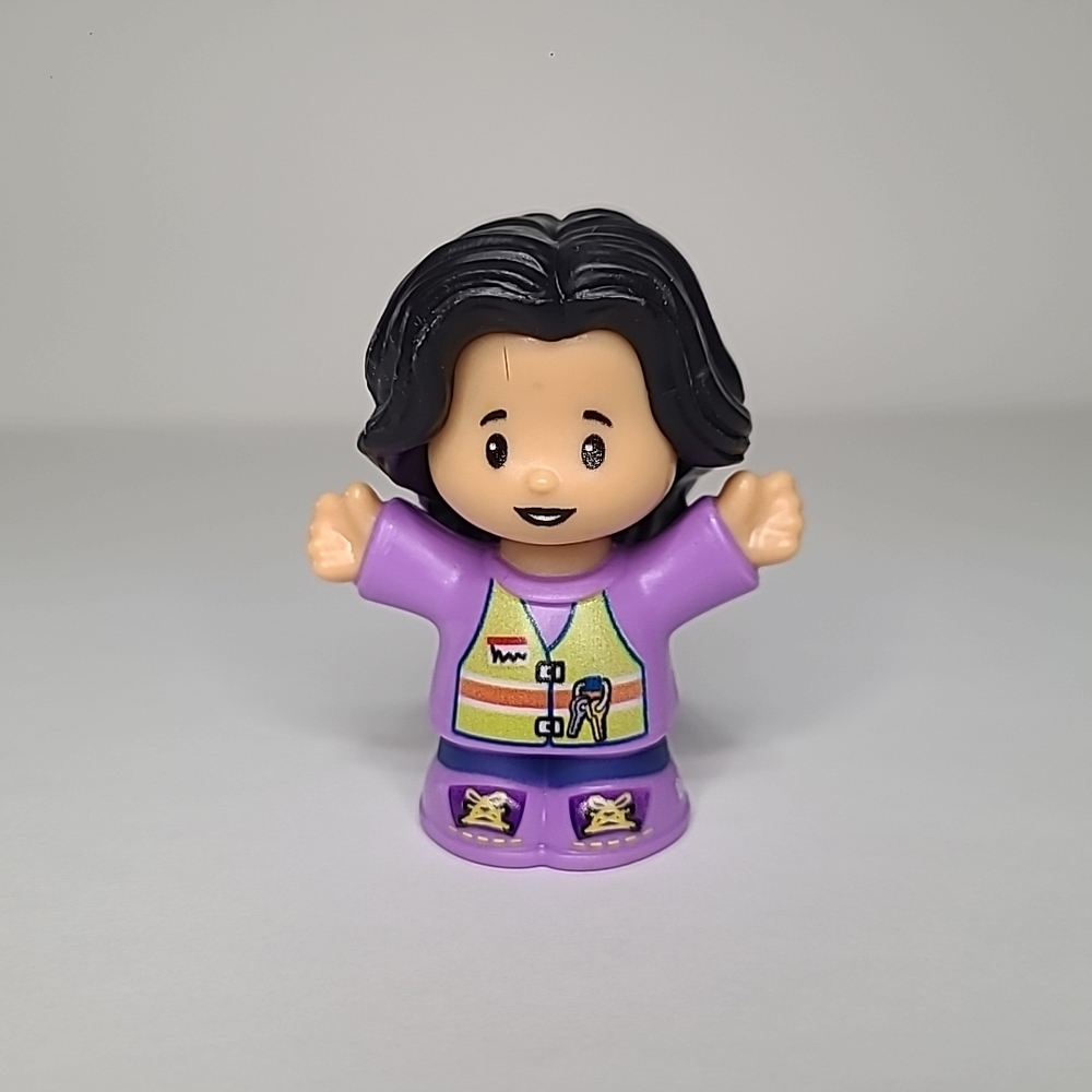 3/$15 Fisher Price Little People Bus Driver Woman Black Hair